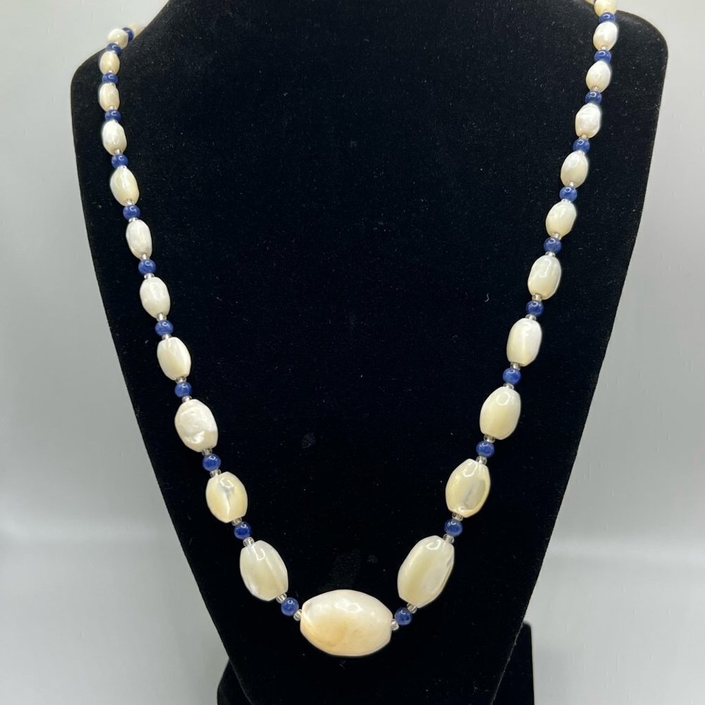 White and Blue Necklace